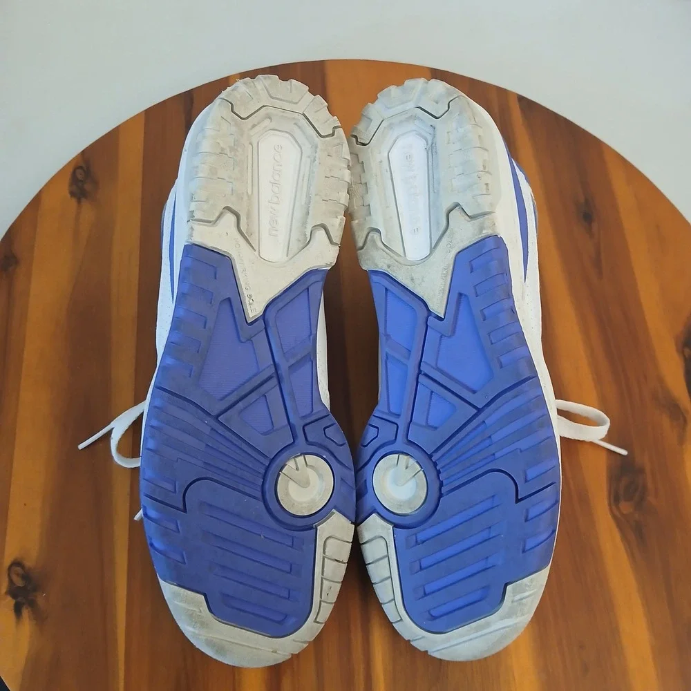 New Balance 550 Mens 6 White Blue Running Shoes Sneakers BBW550WB